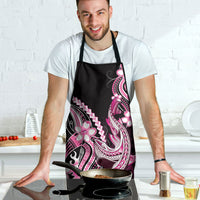 Pink Black Aloha Hawaii Apron Polynesian Shark Tattoo Plumeria