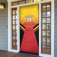Papua New Guinea Rugby Custom Door Cover Go PNG Hunters Polynesian Pattern LT14 - Polynesian Pride