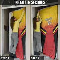 Papua New Guinea Rugby Custom Door Cover Go PNG Hunters Polynesian Pattern LT14 - Polynesian Pride
