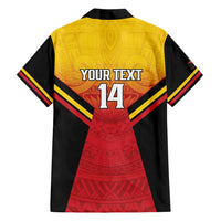 Papua New Guinea Rugby Custom Family Matching Long Sleeve Bodycon Dress and Hawaiian Shirt Go PNG Hunters Polynesian Pattern LT14 - Polynesian Pride