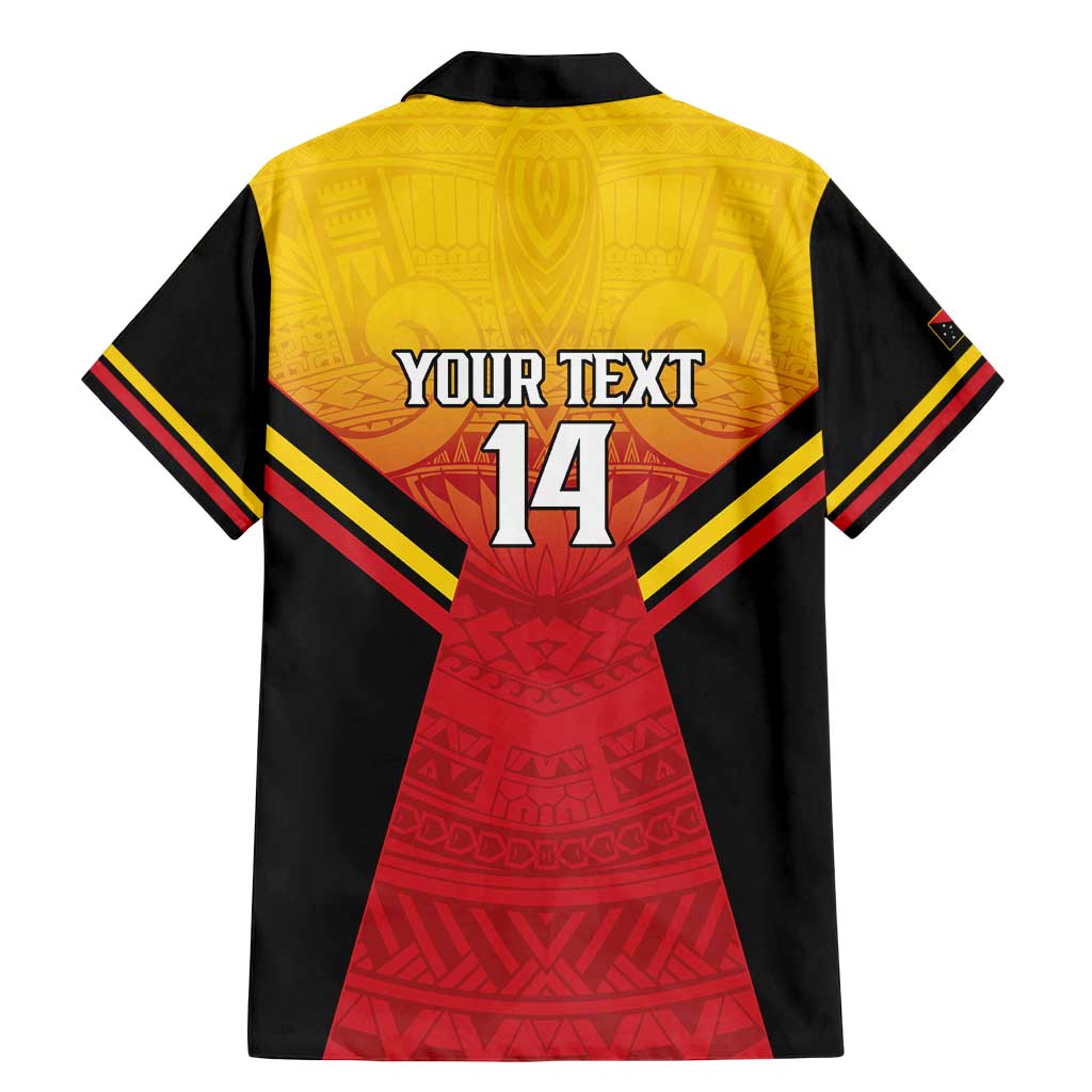 Papua New Guinea Rugby Custom Family Matching Mermaid Dress and Hawaiian Shirt Go PNG Hunters Polynesian Pattern LT14 - Polynesian Pride