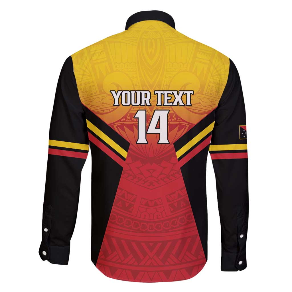 Papua New Guinea Rugby Custom Family Matching Off Shoulder Maxi Dress and Hawaiian Shirt Go PNG Hunters Polynesian Pattern LT14 - Polynesian Pride