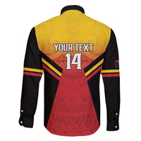Papua New Guinea Rugby Custom Family Matching Short Sleeve Bodycon Dress and Hawaiian Shirt Go PNG Hunters Polynesian Pattern LT14 - Polynesian Pride