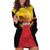 Papua New Guinea Rugby Custom Hoodie Dress Go PNG Hunters Polynesian Pattern - Polynesian Pride