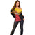 Papua New Guinea Rugby Custom Off Shoulder Sweater Go PNG Hunters Polynesian Pattern - Polynesian Pride