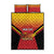Papua New Guinea Rugby Custom Quilt Bed Set Go PNG Hunters Polynesian Pattern - Polynesian Pride