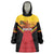 Papua New Guinea Rugby Custom Wearable Blanket Hoodie Go PNG Hunters Polynesian Pattern - Polynesian Pride
