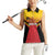 Papua New Guinea Rugby Custom Women Sleeveless Polo Shirt Go PNG Hunters Polynesian Pattern - Polynesian Pride