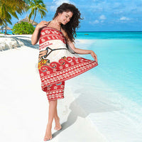 Mele Kalikimaka Hawaii Sarong Water-skiing Santa Tropical Vibes