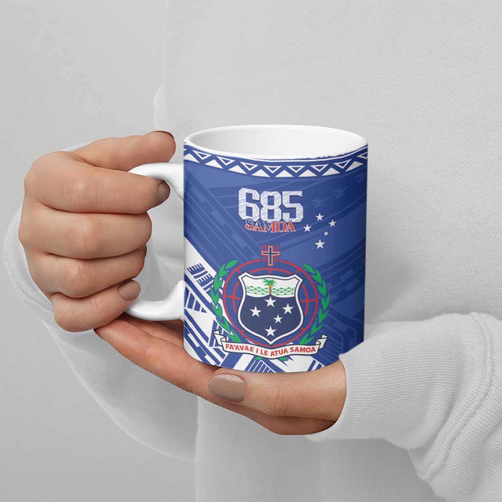 Personalised Samoa 685 Ceramic Mug Samoan Pride Coat Of Arms - Polynesian Pride