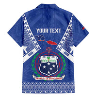 Personalised Samoa 685 Family Matching Long Sleeve Bodycon Dress and Hawaiian Shirt Samoan Pride Coat Of Arms LT14 - Polynesian Pride