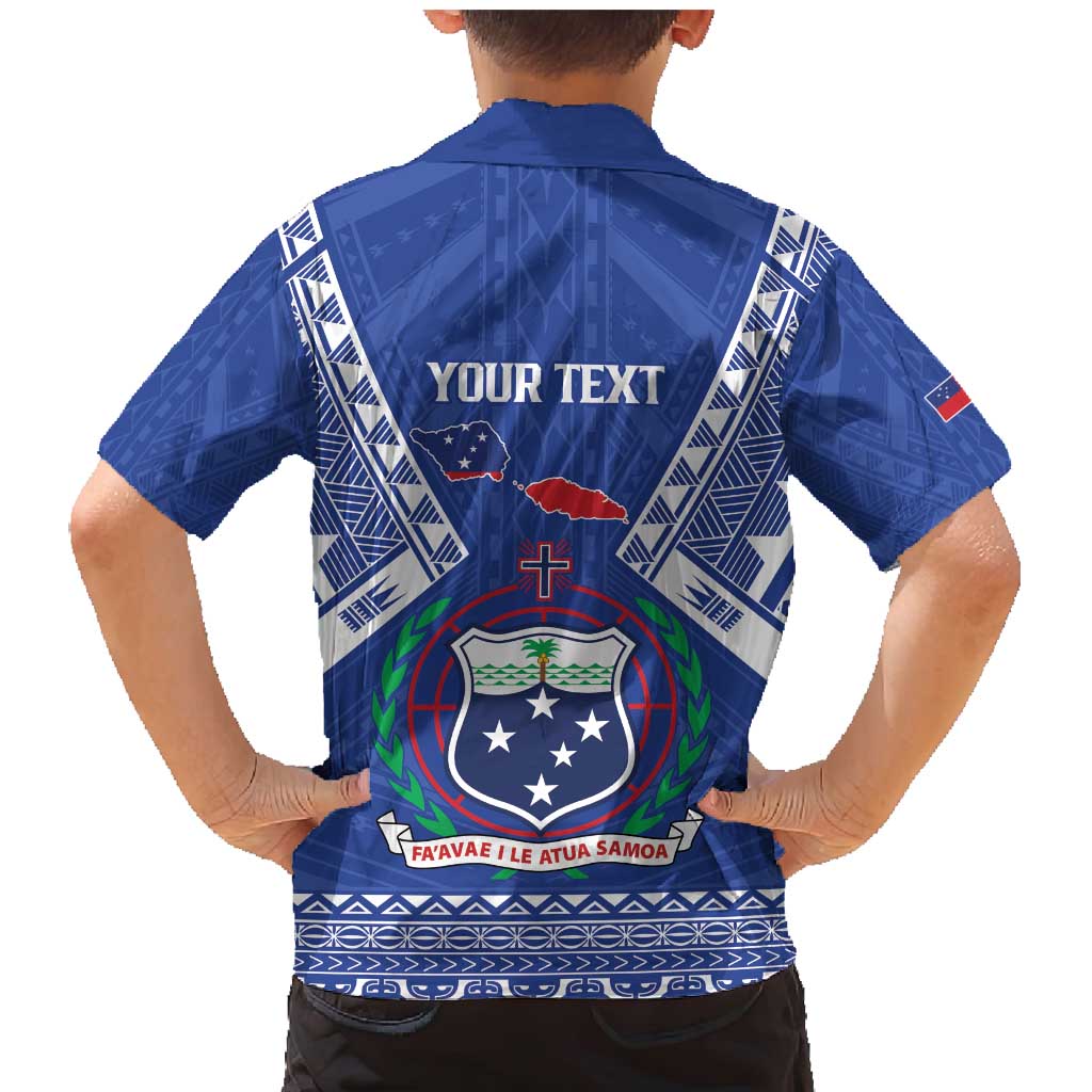 Personalised Samoa 685 Family Matching Mermaid Dress and Hawaiian Shirt Samoan Pride Coat Of Arms LT14 - Polynesian Pride