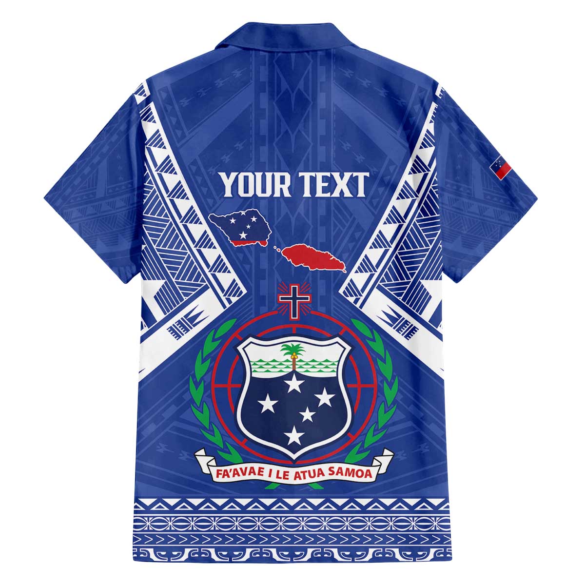 Personalised Samoa 685 Family Matching Off The Shoulder Long Sleeve Dress and Hawaiian Shirt Samoan Pride Coat Of Arms LT14 - Polynesian Pride