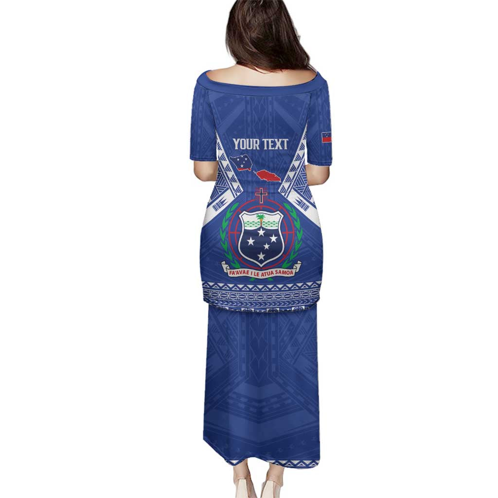 Personalised Samoa 685 Family Matching Puletasi and Hawaiian Shirt Samoan Pride Coat Of Arms - Polynesian Pride