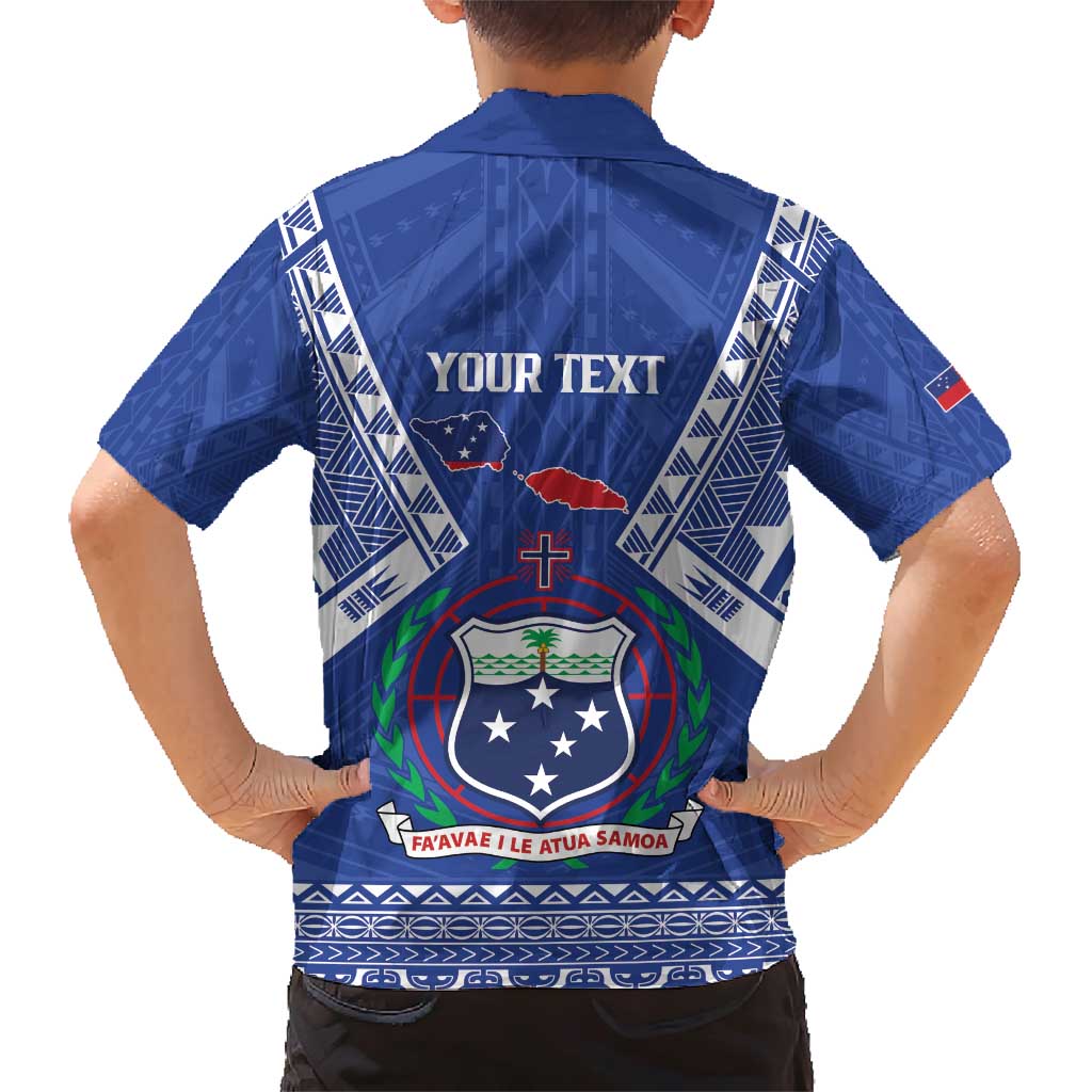 Personalised Samoa 685 Family Matching Short Sleeve Bodycon Dress and Hawaiian Shirt Samoan Pride Coat Of Arms LT14 - Polynesian Pride