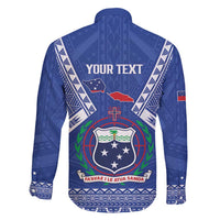 Personalised Samoa 685 Family Matching Summer Maxi Dress and Hawaiian Shirt Samoan Pride Coat Of Arms LT14 - Polynesian Pride