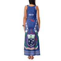 Personalised Samoa 685 Family Matching Tank Maxi Dress and Hawaiian Shirt Samoan Pride Coat Of Arms LT14 - Polynesian Pride