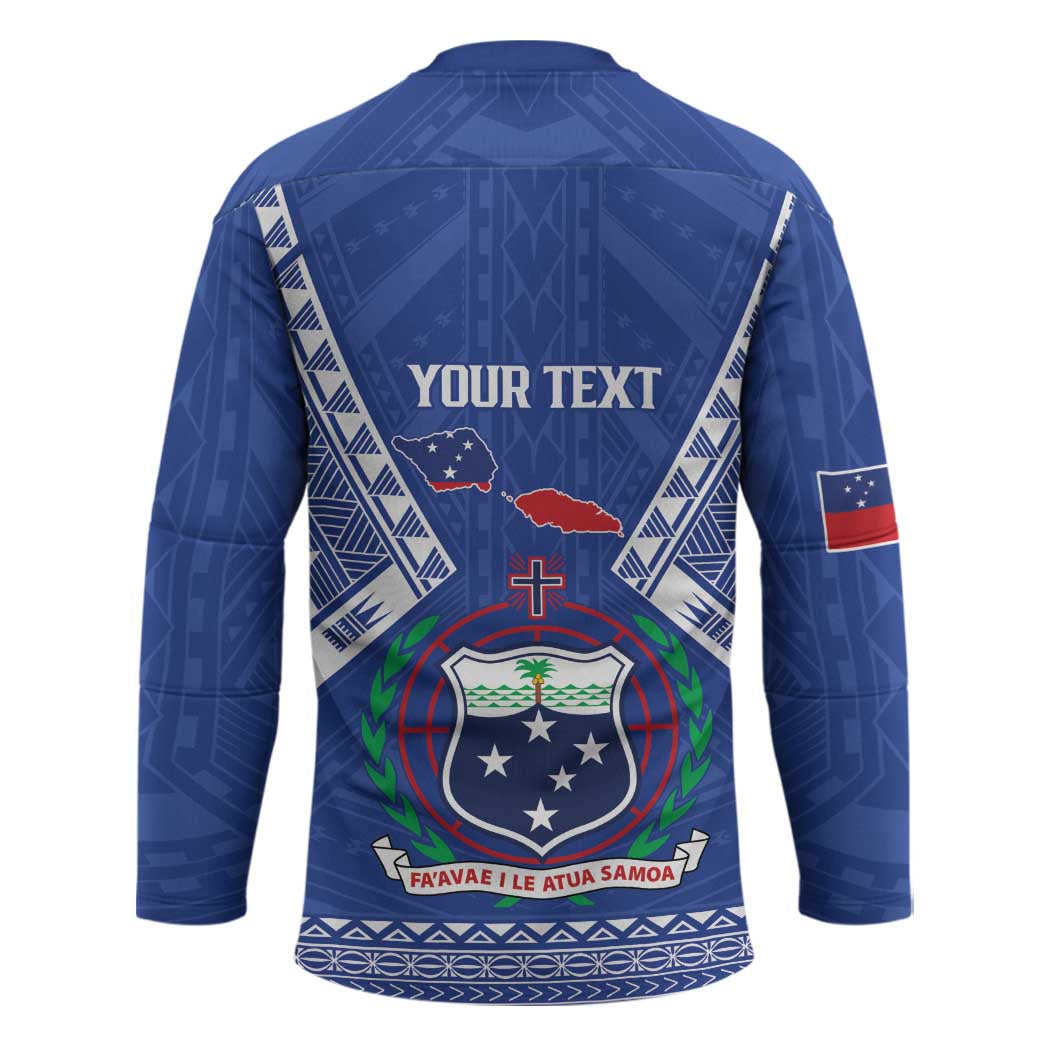 Personalised Samoa 685 Hockey Jersey Samoan Pride Coat Of Arms - Polynesian Pride