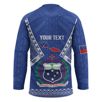Personalised Samoa 685 Hockey Jersey Samoan Pride Coat Of Arms - Polynesian Pride