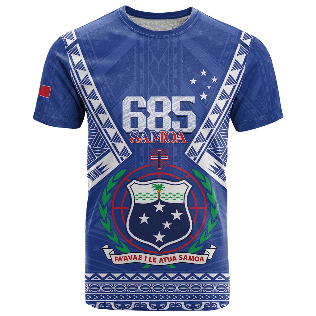Personalised Samoa 685 T Shirt Samoan Pride Coat Of Arms - Polynesian Pride