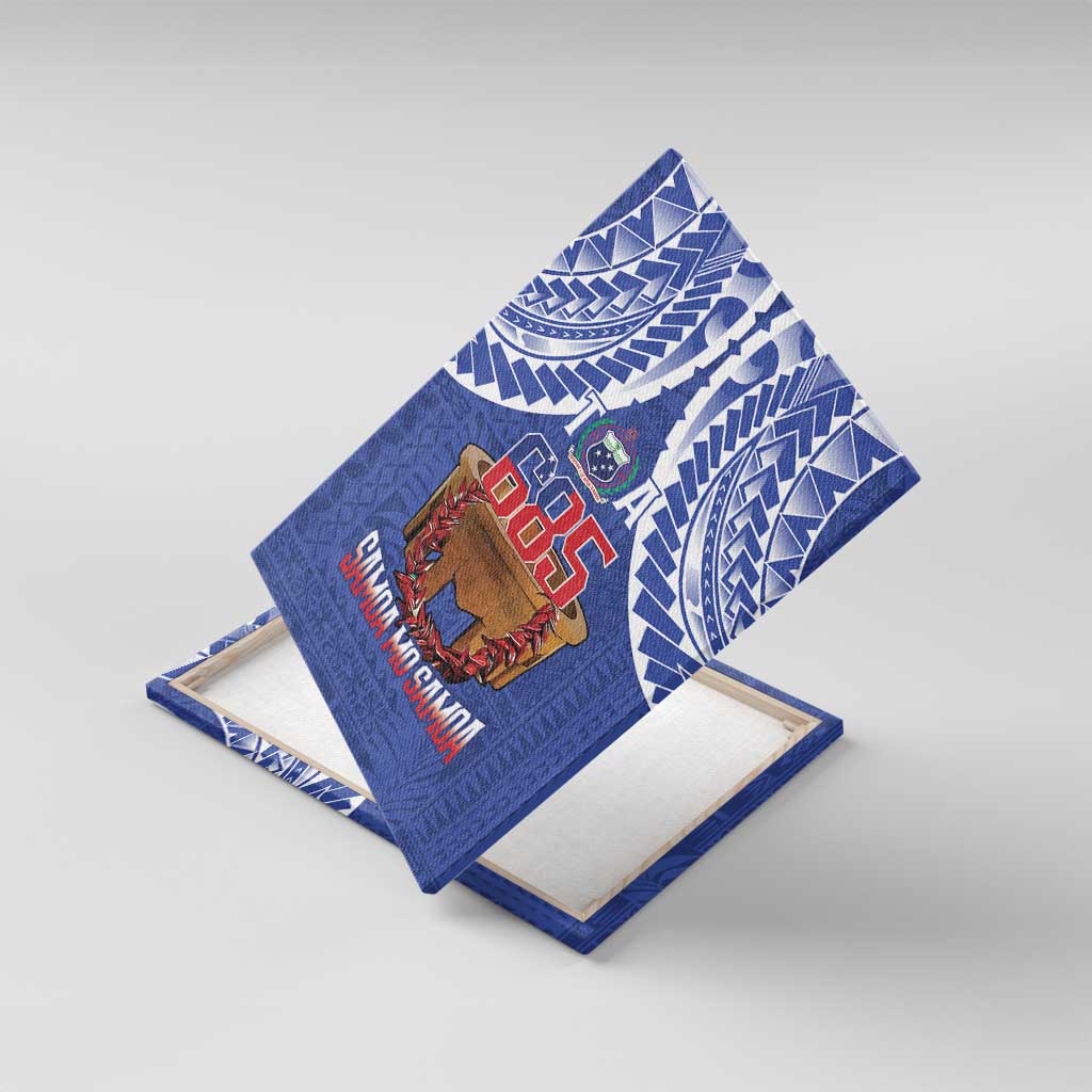 Toa Samoa Rugby Canvas Wall Art 685 Pride Tanoa Ula Fala - Polynesian Pride