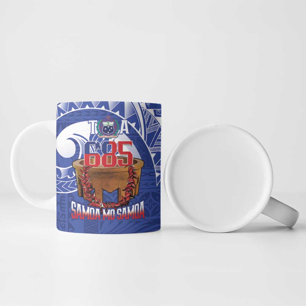 Toa Samoa Rugby Ceramic Mug 685 Pride Tanoa Ula Fala - Polynesian Pride