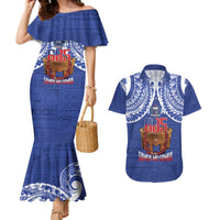 Toa Samoa Rugby Couples Matching Mermaid Dress and Hawaiian Shirt 685 Pride Tanoa Ula Fala - Polynesian Pride