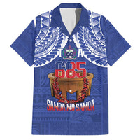 Toa Samoa Rugby Family Matching Long Sleeve Bodycon Dress and Hawaiian Shirt 685 Pride Tanoa Ula Fala LT14 Dad's Shirt - Short Sleeve Blue - Polynesian Pride