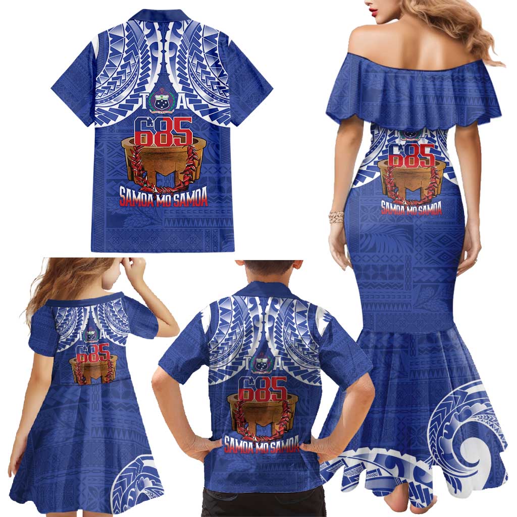 Toa Samoa Rugby Family Matching Mermaid Dress and Hawaiian Shirt 685 Pride Tanoa Ula Fala LT14 - Polynesian Pride