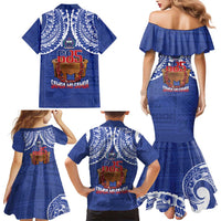 Toa Samoa Rugby Family Matching Mermaid Dress and Hawaiian Shirt 685 Pride Tanoa Ula Fala LT14 - Polynesian Pride
