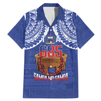 Toa Samoa Rugby Family Matching Mermaid Dress and Hawaiian Shirt 685 Pride Tanoa Ula Fala LT14 Dad's Shirt - Short Sleeve Blue - Polynesian Pride