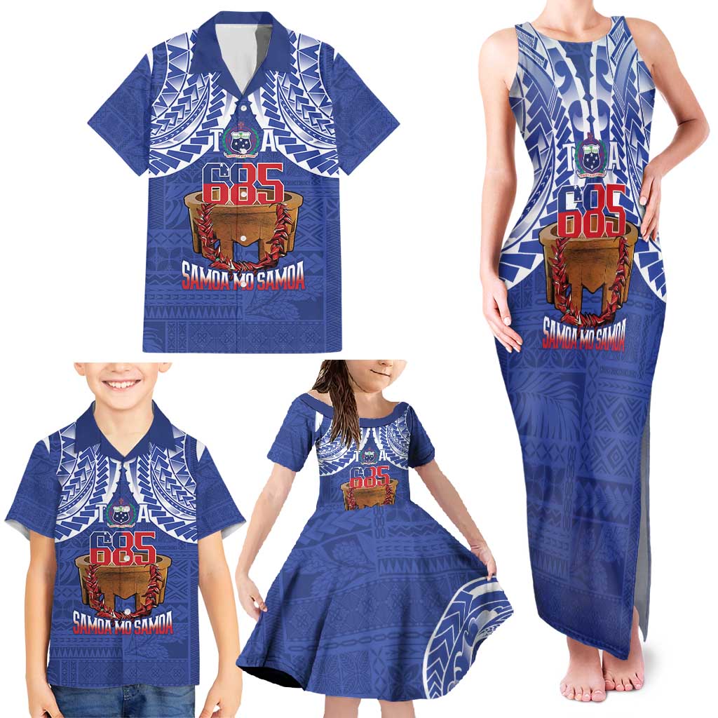 Toa Samoa Rugby Family Matching Tank Maxi Dress and Hawaiian Shirt 685 Pride Tanoa Ula Fala LT14 - Polynesian Pride