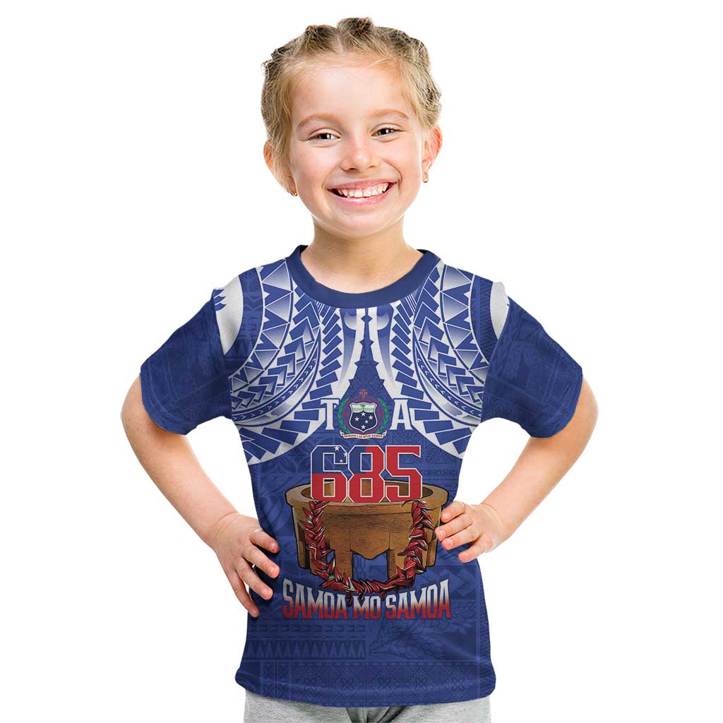 Toa Samoa Rugby Kid T Shirt 685 Pride Tanoa Ula Fala - Polynesian Pride