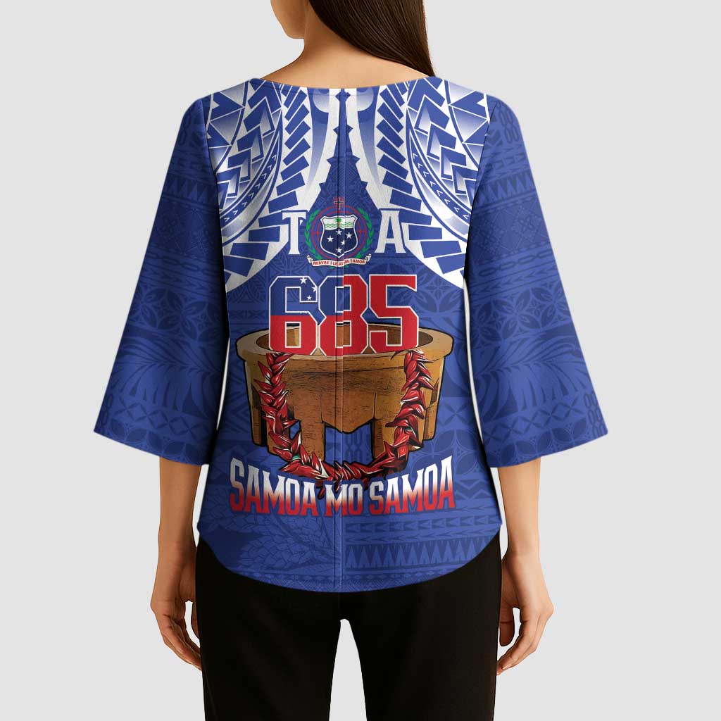 Toa Samoa Rugby Kimono Sleeve Blouse 685 Pride Tanoa Ula Fala - Polynesian Pride