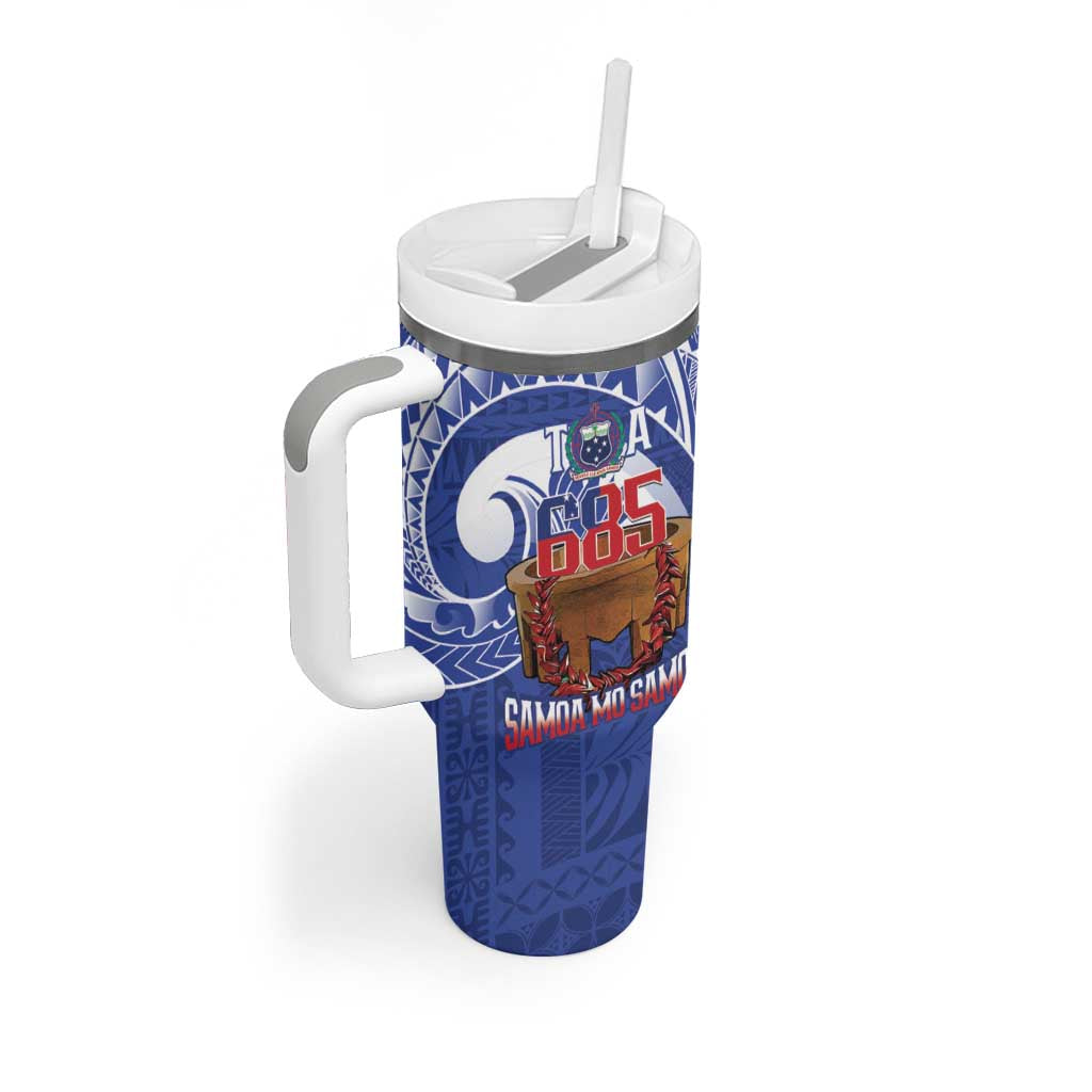 Toa Samoa Rugby Tumbler With Handle 685 Pride Tanoa Ula Fala - Polynesian Pride