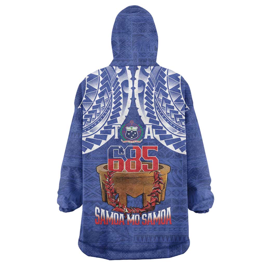 Toa Samoa Rugby Wearable Blanket Hoodie 685 Pride Tanoa Ula Fala - Polynesian Pride