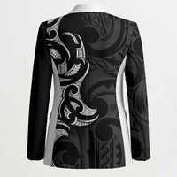 White Ribbon Day New Zealand Blazer Aotearoa Maori Pattern LT14 - Polynesian Pride