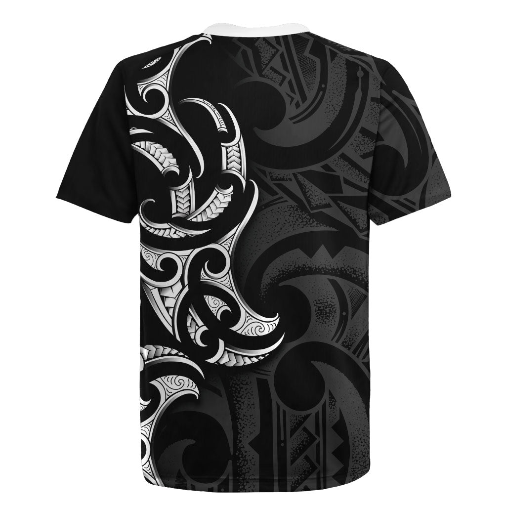 White Ribbon Day New Zealand Rugby Jersey Aotearoa Maori Pattern LT14 - Polynesian Pride