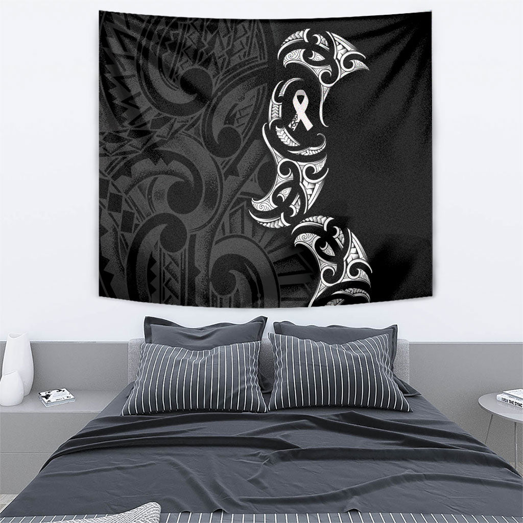 White Ribbon Day New Zealand Tapestry Aotearoa Maori Pattern LT14 - Polynesian Pride
