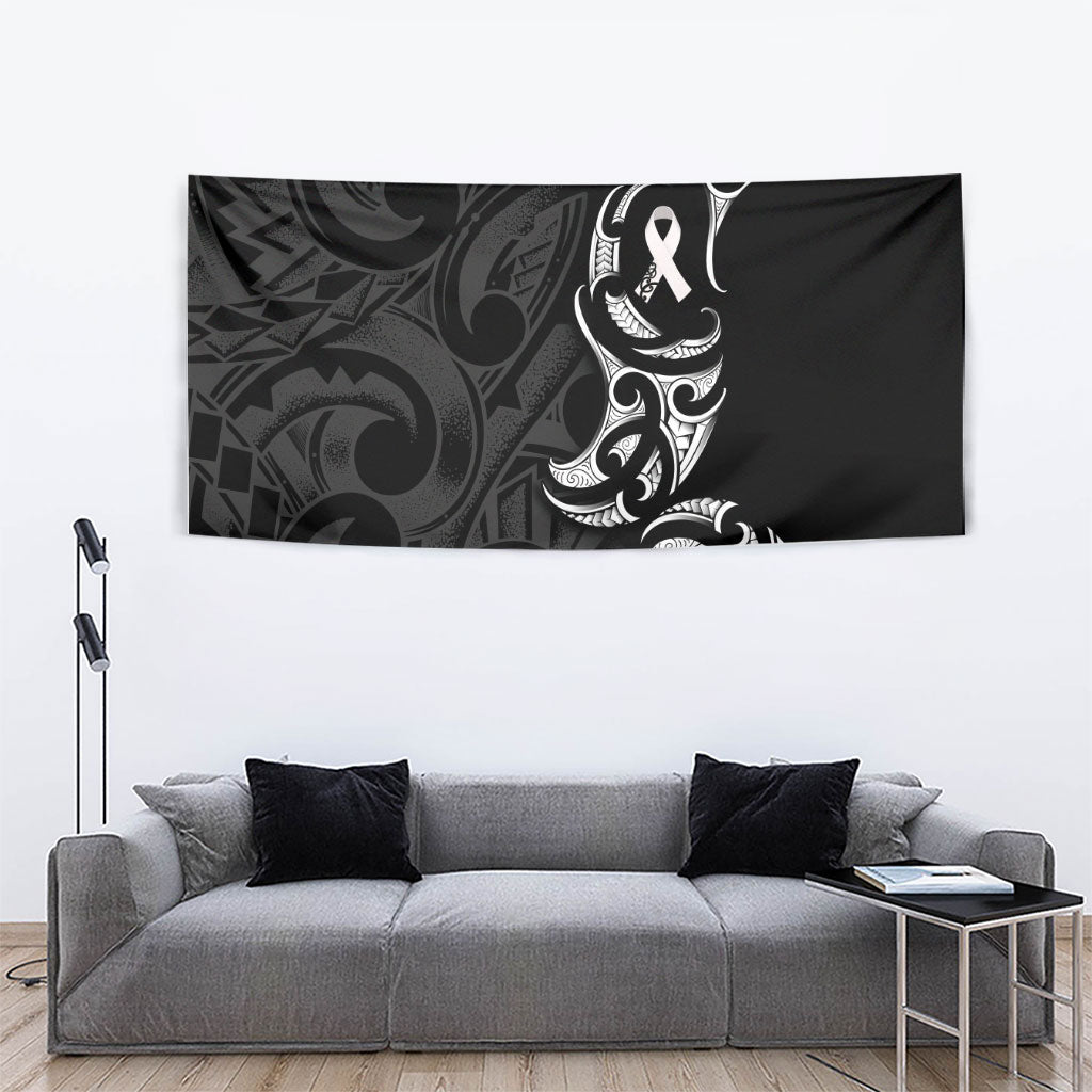 White Ribbon Day New Zealand Tapestry Aotearoa Maori Pattern LT14 - Polynesian Pride