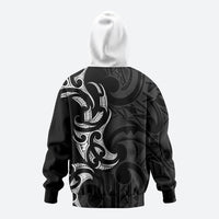 White Ribbon Day New Zealand Zip Hoodie Aotearoa Maori Pattern LT14 - Polynesian Pride