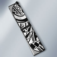 White Ribbon Day New Zealand Auto Sun Shade Respect Women Maori Pattern Black LT14 - Polynesian Pride