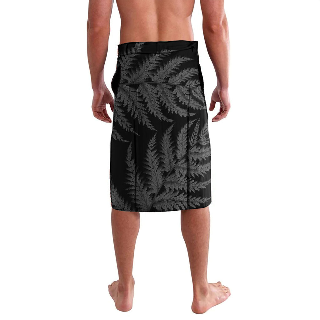 White Ribbon Day New Zealand Lavalava Respect Women Maori Pattern Black LT14 - Polynesian Pride