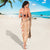 Orange Chiffon Aloha Hawaii Tiki Sarong Tropical Plumeria - Seamless Style
