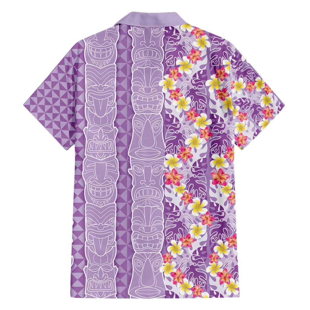Lush Lilac Aloha Hawaii Tiki Family Matching Tank Maxi Dress and Hawaiian Shirt Tropical Plumeria - Seamless Style LT14 - Polynesian Pride