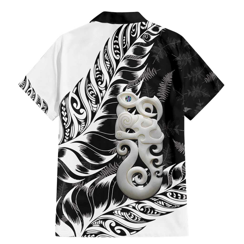 Aotearoa Manaia NZ Maori Silver Fern Family Matching Mermaid Dress and Hawaiian Shirt LT14 - Polynesian Pride