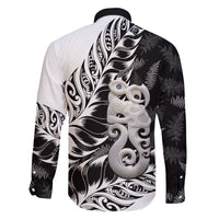 Aotearoa Manaia NZ Maori Silver Fern Family Matching Mermaid Dress and Hawaiian Shirt LT14 - Polynesian Pride