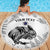 Custom New Zealand Kiwi Football Beach Blanket Aotearoa Silver Fern