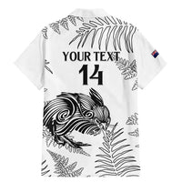 Custom New Zealand Kiwi Football Family Matching Mermaid Dress and Hawaiian Shirt Aotearoa Silver Fern LT14 - Polynesian Pride