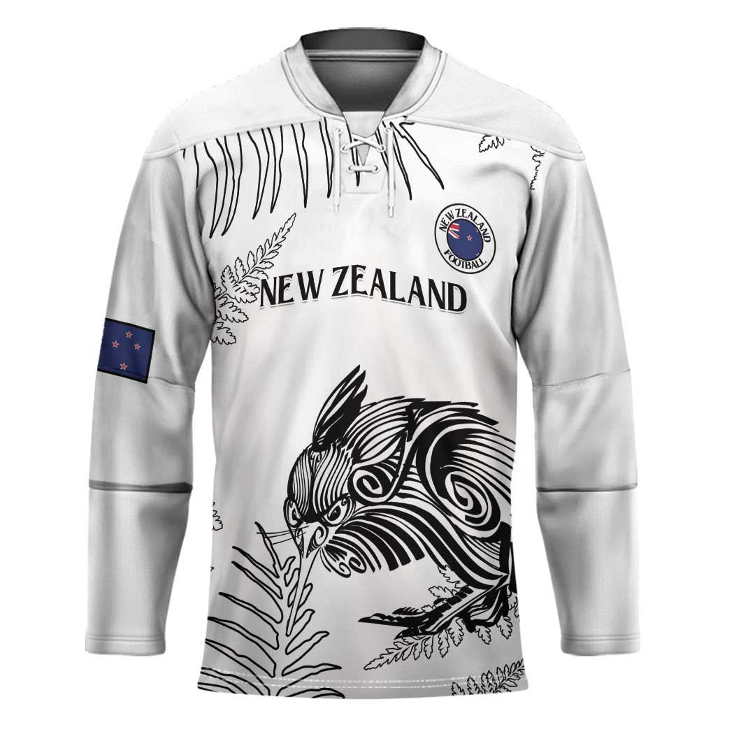 Custom New Zealand Kiwi Football Hockey Jersey Aotearoa Silver Fern - Polynesian Pride